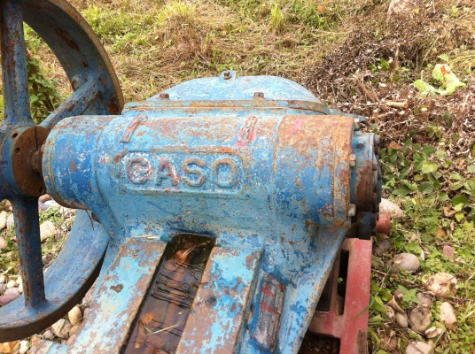 ปั็มน้ำแรงดันสูง GASA แบบ 2 ลูกสูบ 8 ห้อง พร้อมฐานเครื่อง ตัวเครื่องป้็มใหญ่มาก(หนักประมาณ 1 ต้น)