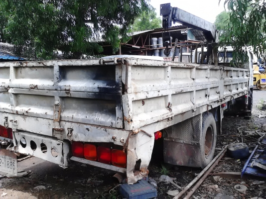 ขายอีกแล้วครับ HINO FF3H กระคาร์โก้ 7 เมตร ติดเครน ไมร์ดะ 3.9 ตัน