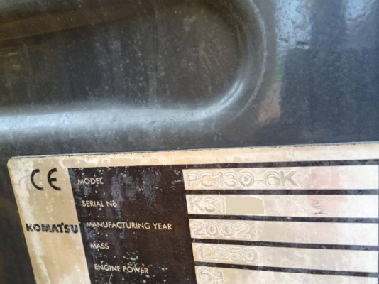 ขายรถแบคโฮ KOMATSU PC130-6 ระบบไฟฟ้าเต็ม ใบแทร็ค 70 ปี 2002 สภาพสวยมาก รถนอกนำเข้าเอง มีVDOการทำงานครับ ขายรถแบคโฮ KOMATSU PC130-6 ระบบไฟฟ้าเต็ม ใบแทร็ค 70 ปี 2002 สภาพสวยมาก รถนอกนำเข้าเอง มีVDOการทำงานครับ