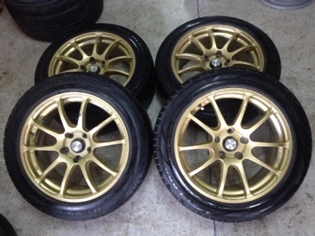 เเม็ก RS ขอบ17 5รู114 กว้าง7.5 ออฟ40 พร้อมยาง