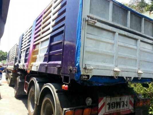 Hino mega แม่ลูกดั้มเกษร ปี 48 ลูก 3 คาน ต่ออู่มนัส