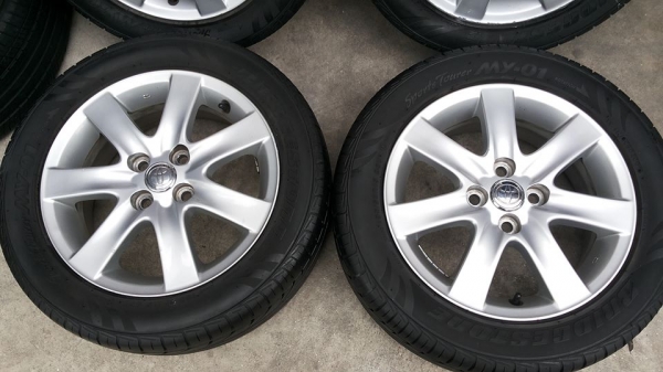 ล้อแม็กซ์ Toyata Vios ขอบ 15 พร้อมยาง บริสโตน 195 55 15