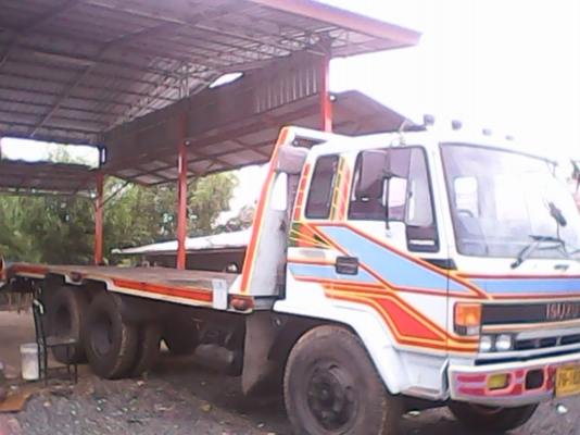 รถเทรนเลอร์  ISUZU  175  แรง เบรกทิพฟี่  พวงมาลัยเพาเวอร์  เข็นแมคโค  200  เครื่องดี  ครัชชีสวย