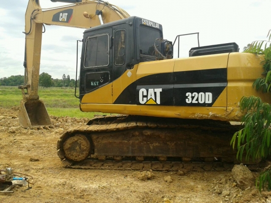แบคโฮ CAT 320 VII ทำสีเป็น CAT D มีแอร์ รถทำงานทุกวัน