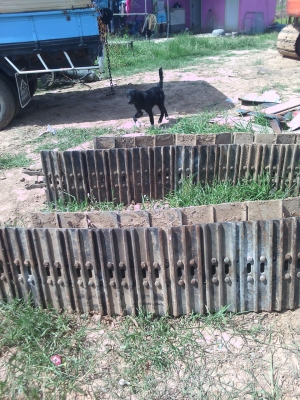 ขายถูกๆครับโซ่พร้อมใบแทรคฮิตาชิEX100-120สภาพสวย