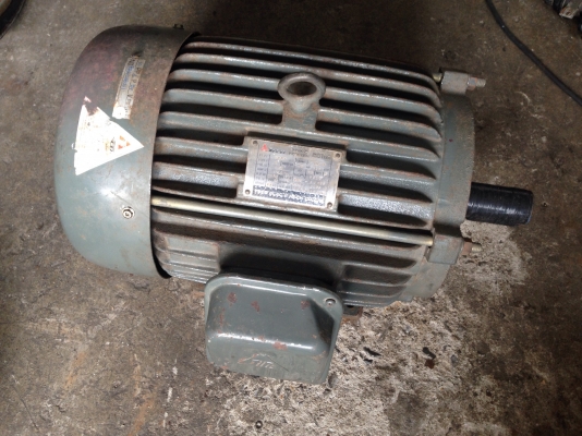 ขายมอเตอร์ Teco 10 HP. 1450 RPM. 380 V สภาพสวย วิ่งนิ่มพร้อมใช้งาน