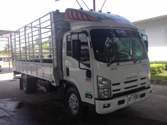 ขายด่วน 6 ล้อ ISUZU NPR150 รถห้าง สภาพป้ายแดง กระบะ คอกสูง