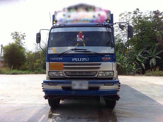 ขายรถบรรทุกพ่วง  Isuzu เครื่อง 320 แรง ปลายปี 49 กระบะเหล็กคอกเกษตรดัมพ์แม่ลูก  ลูก 3 คานแท้