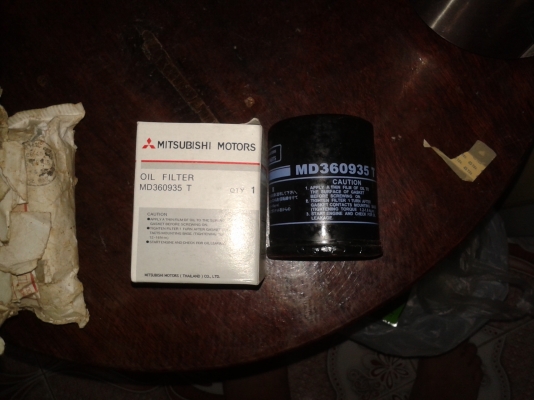 ขายกรองน้ำมันเครื่อง ของ MITSUBISHI เครื่อง 4G63 ขาย 150 บาท