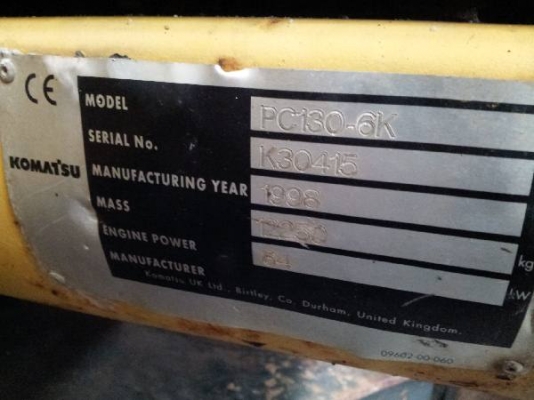 PC130-6K # K30415 : รถขุด Komatsu by กุ้ง:TOS:0813062283