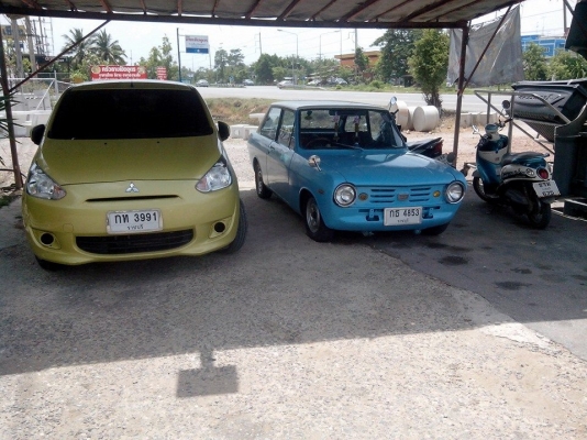 Datsun B10 2ประตู รถเล็กน่ารัก ทะเบียนโอน ต้องการขายเพราะต้องการเงินจ่ายค่าเทรมครับ