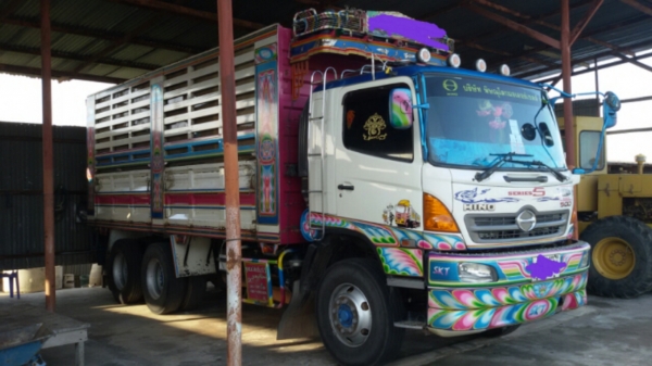 ขายรถฮีโนเม๊กก้า380พ่วงแม่ลูกสามเพลาไม่ดั้มคอกเกษตรปี52