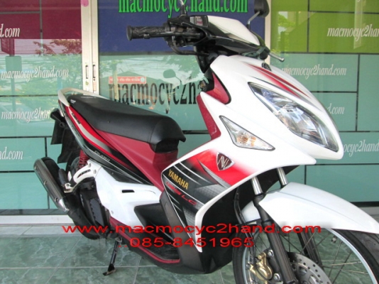 NOUVO อิลิแก้น ปี 2555 ตัวสุดท้าย แรงด้วย 135cc. สีขาวแดง  แถม 3 รายการ 25900