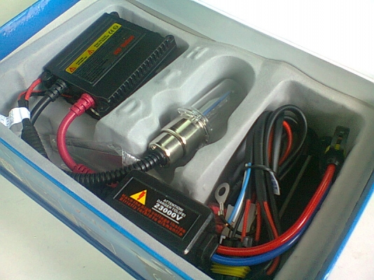 ไฟซีนอลมอเตอร์ไซค์ H4 8000K AC