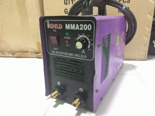 เครื่องเชื่อมระบบอินเวอเตอร์ IWELD ขนาด 200 แอมป์ พร้อมใช้งานครับ
