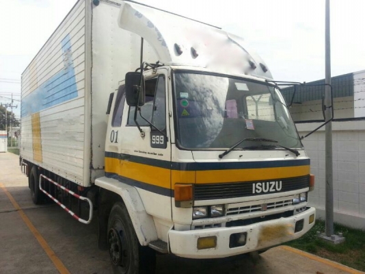 รถอีซูซุ 6 ล้อ ตู้แห้ง 165 แรงม้า. ปี 35   ( มีขาย 2 คัน. )  สนใจติดต่อ 081 - 6079515