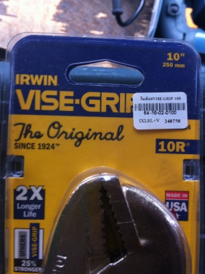 คีมล็อค VISE GRIP IRWIN 10R ของ USA แท้ ของใหม่ยังไม่ได้ใช้