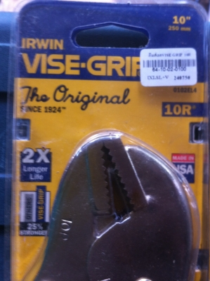คีมล็อค VISE GRIP IRWIN 10R ของ USA แท้ ของใหม่ยังไม่ได้ใช้
