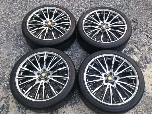 ขายแม็ก 5รู100 ขอบ18 พร้อมยาง225/40R18 ยางสัปดาห์ที่25 ปี12 ดอกยางสวยลึกเท่ากันไม่แตกลายไม่ร้าว จำนวน 1 ชุด