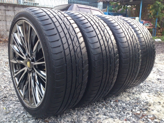 ขายแม็ก 5รู100 ขอบ18 พร้อมยาง225/40R18 ยางสัปดาห์ที่25 ปี12 ดอกยางสวยลึกเท่ากันไม่แตกลายไม่ร้าว จำนวน 1 ชุด