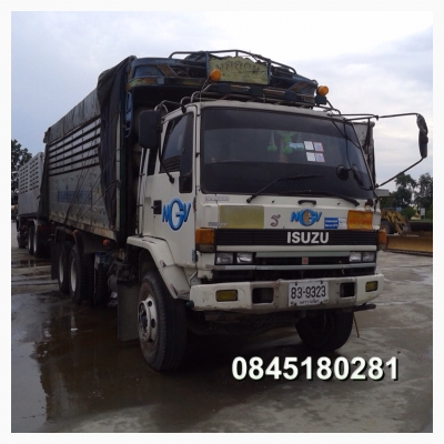 ขายด่วน รถสิบล้อสองเพลาดั้มพ์  ISUZU   ROCKY   240  พ่วงแม่-ลูก  ติดแก๊ส พร้อมใช้งานทันที