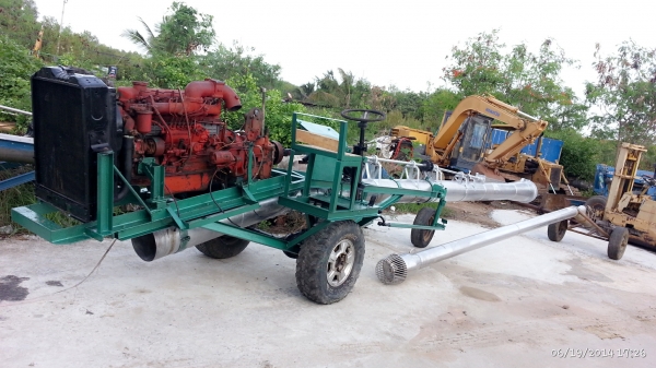 ขายเครื่องสูบน้ำท่อสเตนเลสขนาด 12 นิ้ว ยาว 10 เมตร(แบบขับได้)พร้อมใช้