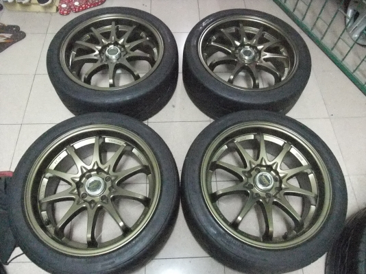 ล้อCE28 ขอบ17กว้าง7 ET40 4รู100-114 พร้อมยาง