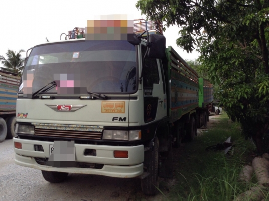 ขายรถพ่วงดั้มHINO FM3M 240แรงเกียร์เดิมติดก๊าซNgv6ถังรถสวย