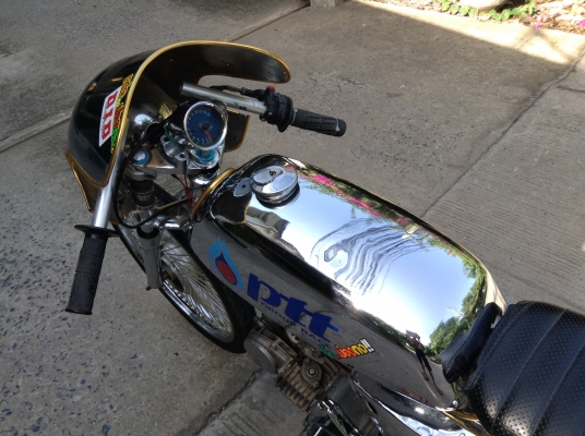 Suzuki A100 cafe' งานชุบทั้งคันมีเล่ม