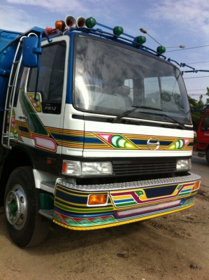 Hino fm 1m ดั๊ม 2 เพลา เครื่อง po9c 320 แรง กระบะมิเนียมมีระบบลากพ่วง รถสวยพร้อมใช้