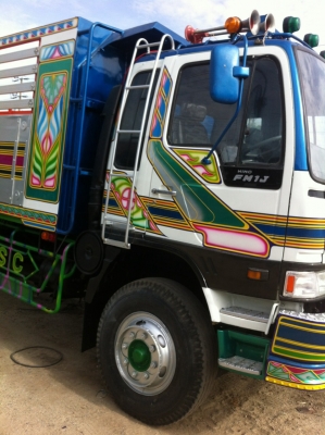 Hino fm 1m ดั๊ม 2 เพลา เครื่อง po9c 320 แรง กระบะมิเนียมมีระบบลากพ่วง รถสวยพร้อมใช้