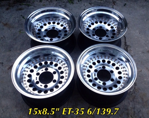 ขายล้อหยดน้ำ DOF4x4 ขอบ 15x8.5 ออฟ-35 6/139.7 ลึกๆ ประมูลจากญี่ปุ่นครับ