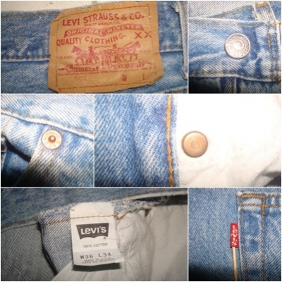 #0111# ยีนส์Levi's 501 ผ้าทราย ของแท้ มือสอง เอว 36นิ้วครึ่ง ยาว 32 เนื้อทรายสวย ตะเข็บขึ้นสวย made in usa #0111# ยีนส์Levi's 501 ผ้าทราย ของแท้ มือสอง เอว 36นิ้วครึ่ง ยาว 32 เนื้อทรายสวย ตะเข็บขึ้นสวย made in usa