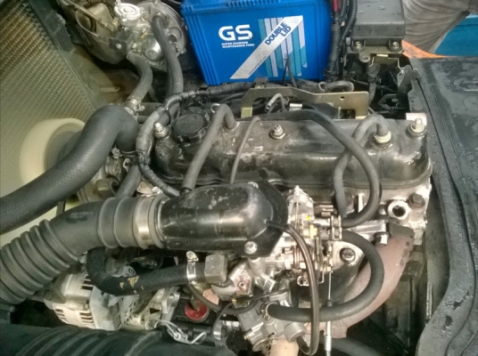 รถยกโตโยต้ารุ่น 7 น้ำหนักยก 3 ตัน เสาสูง 4 เมตร เครื่องเบนซินติดแก๊ส เกียร์ธรรมดา แผงงาสไลด์