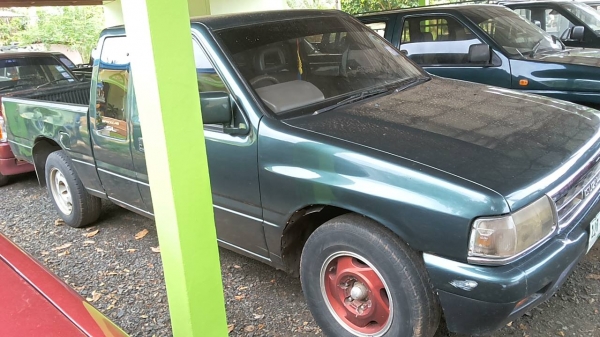 ***ขายแล้วครับขอบคุณ Truck2hand ขายมังกรทองแค็ป 90HP ราคาถูก ISUZU SPACE CAB 2.5SL โฉมแป๊ะยิ้มแท้ ปี38/95 เครื่องเดิมเกียร์เดิม เครื่องมังกรยอดนิยม แน่นๆ แรงๆ ประหยัดสุด เกียร์ไม่มีหลุดไม่มีหอน ช่วงล่างดี คัสซี มีดามเสริมล่างมา กระบะดีมีพื้นปูกระบะ หน้า-ห