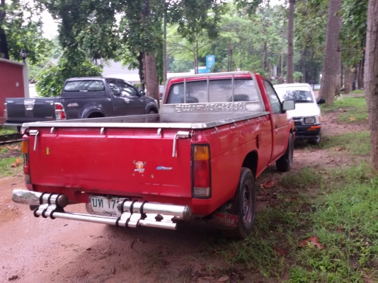 นิสสันหัวเดียว ฝาแดง กระบะสะแตนแลส พร้อมใช้ 87000