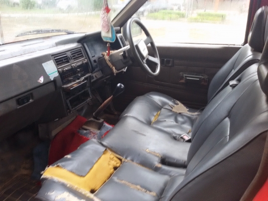 นิสสันหัวเดียว ฝาแดง กระบะสะแตนแลส พร้อมใช้ 87000