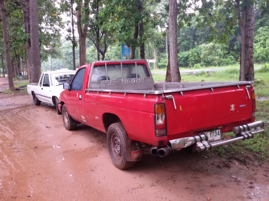 นิสสันหัวเดียว ฝาแดง กระบะสะแตนแลส พร้อมใช้ 87000