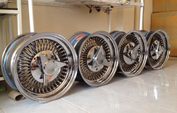 ขายล้อซี่ลวด USA ขอบ 14x7 4/100-110-114.3 ประมูลจากญี่ปุ่นครับ