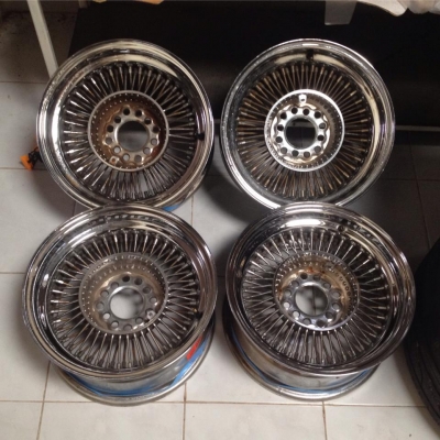 ขายล้อซี่ลวด USA ขอบ 14x7 4/100-110-114.3 ประมูลจากญี่ปุ่นครับ