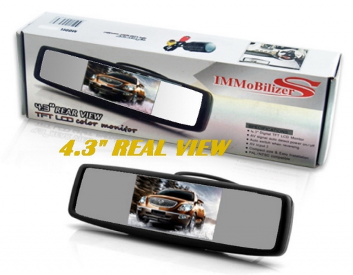 กล้องบันทึกหน้าและหลังแบบจอกระจก + พร้อมกล้องมองหลังมีเส้นกะระยะ