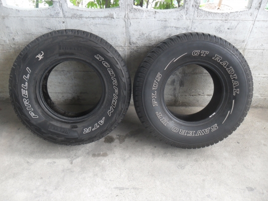 ยาง 31*10.50R15 สวยๆ ดอกหนาๆ 1 คู่ ราคา 2500 บาท