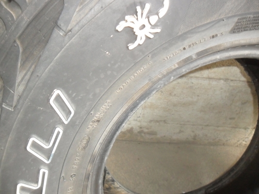 ยาง 31*10.50R15 สวยๆ ดอกหนาๆ 1 คู่ ราคา 2500 บาท