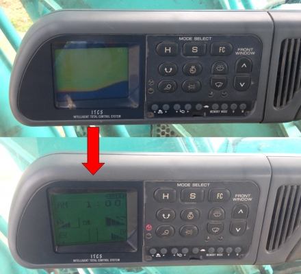 LCD Kobelco SK100,120,200 มาร์คไฟว์ ธรรมดา และซุปเปอร์