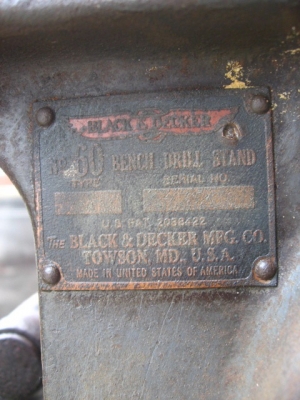 ++ แท่นจับสว่านงานเก่า Black and Decker .No.60 ++