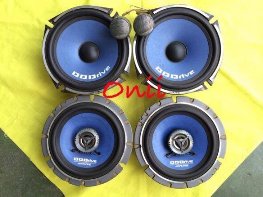 ชุดลำโพง Alpine ตระกูล DDDrive ครบเซ็ทสวยๆ  คู่หน้า : DDC-175B ลำโพงเสียงกลาง /คู่หลัง : DDS-162C ลำโพงแกนร่วม 2 ทาง