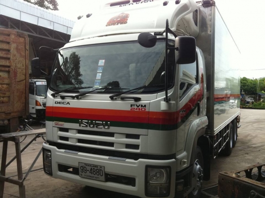 ISUZU DECA FVM 230 แรงม้า เพลาเดียวตู้บรรทุก