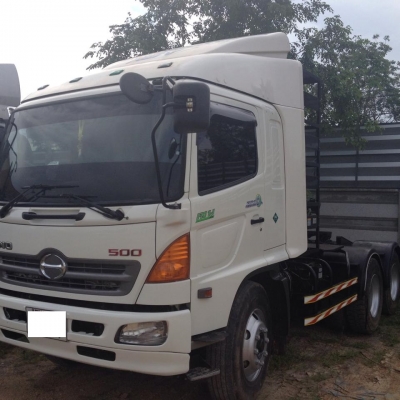 ขายรถสิบล้อหัวลาก HIno MEGa FM 260 ปี53  NGV แท้ โรงงาน ราคาต่อรองได้