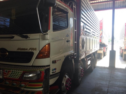 ขายรถสิบล้อ HIno MEGA FM 320 ปี 51 พ่วงแม่ลูก ดั้มเนียมเกษตร ชุดใหญ่ พร้อมใช้งาน ราคาต่อรองได้