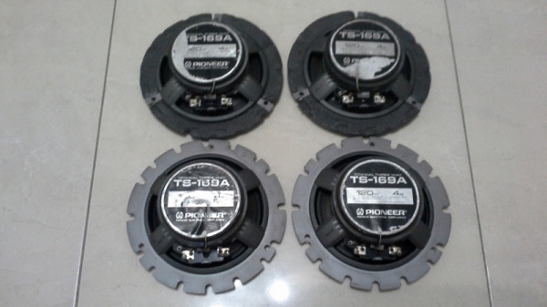 ลำโพงเสียงดี Pioneer 6" TS-169A 120W แกนร่วม 3 ทาง